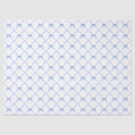 Papel De Seda Blue Bamboo Trellis con arcos