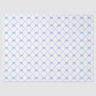 Papel De Seda Blue Bamboo Trellis con arcos