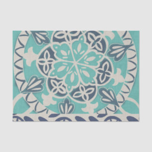 Papel De Seda Blue Batik Tile I