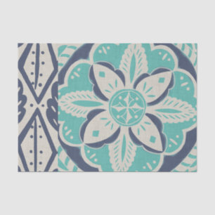 Papel De Seda Blue Batik Tile IV