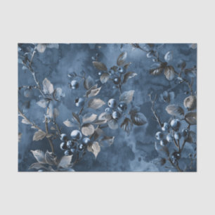Papel De Seda Blue berries Fruit Vintage Inspiración