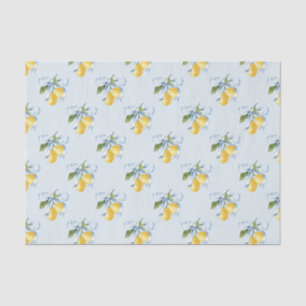 Papel De Seda Blue Bow Lemons