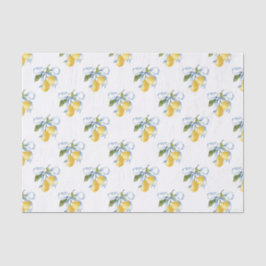 Papel De Seda Blue Bow Lemons