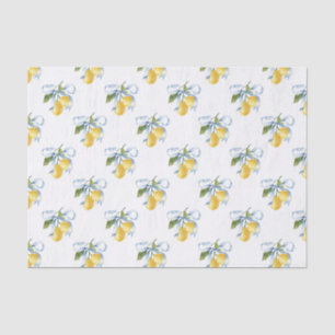 Papel De Seda Blue Bow Lemons
