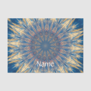 Papel De Seda Blue Chakra Kaleidoscope Thunder_Cove