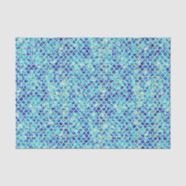 Papel De Seda Blue Crushed Sea Glass Mermaid Scales Decoupage