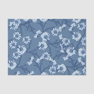 Papel De Seda Blue Daisy