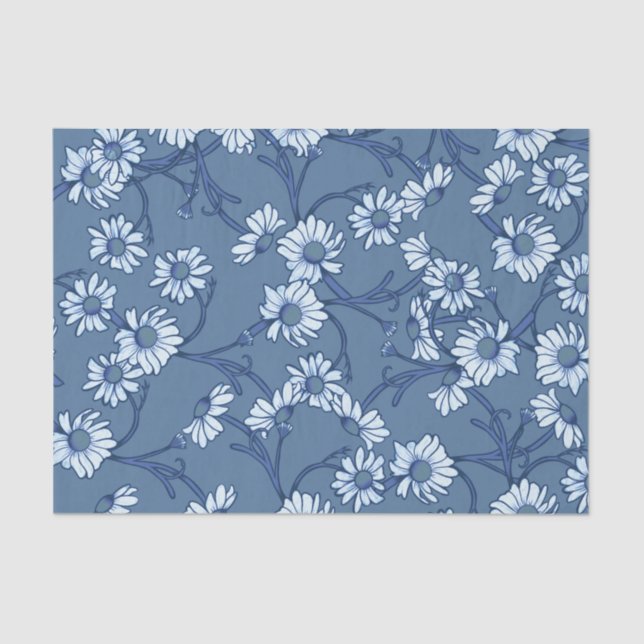 Papel De Seda Blue Daisy (Anverso)