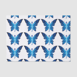 Papel de seda Blue Faery de 10 libras, blanco