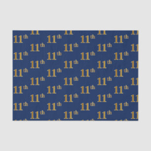 Papel De Seda Blue, Faux Gold 11º (Undécimo) Documento de Tejido