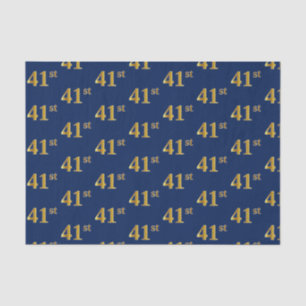 Papel De Seda Blue, Faux Gold 41st (41er) Event
