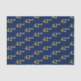 Papel De Seda Blue, Faux Gold 42nd (42º) Event