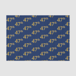Papel De Seda Blue, Faux Gold 47th (47º) Event