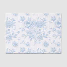 Papel De Seda Blue Floral Toile