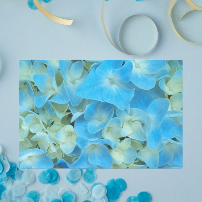 Papel De Seda Blue French Hydrangea Floral (In Situ)