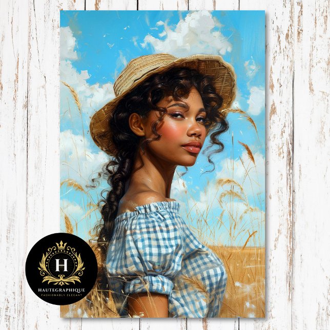Papel De Seda Blue Gingham Prairie Chica Countryside Decoupage (Subido por el creador)