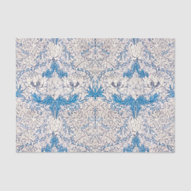 Papel De Seda Blue Honeysuckle (por William Morris) (Anverso)
