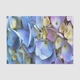 Papel De Seda Blue Hydrangea Shrub Bossom artístico