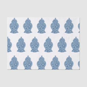 Papel De Seda Blue Jar Ginger Jars Mosaic Wrapee Paper