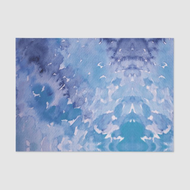 Papel De Seda Blue Jeans Retro Tie Dye (Anverso)