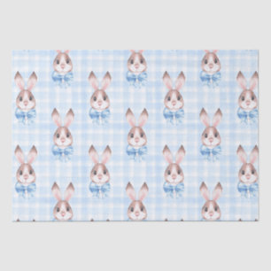 Papel De Seda Blue Pastel Bunny Rabbit Gift