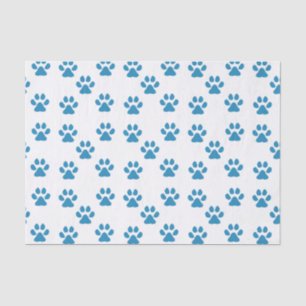 Papel De Seda Blue Pawprints