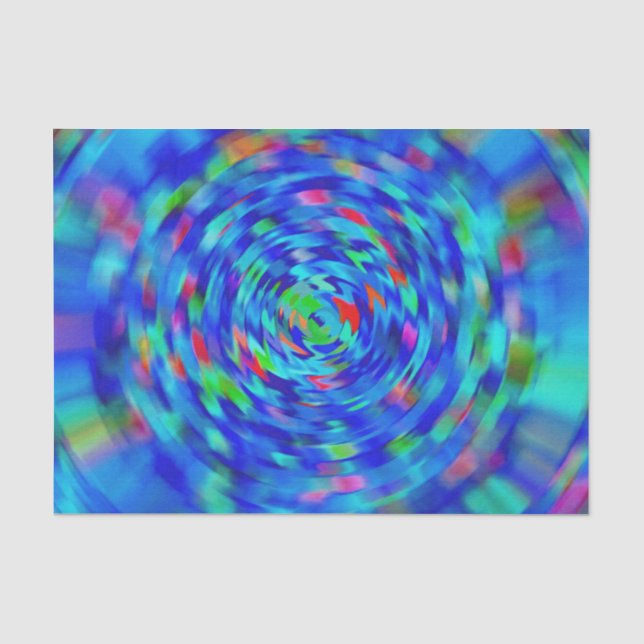 Papel De Seda Blue Pond Ripple (Anverso)