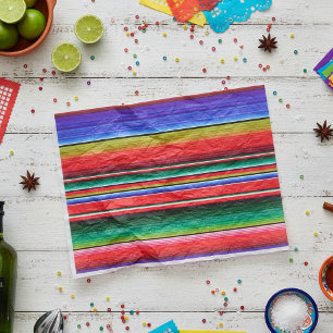 Papel De Seda Blue Red Tradicional Fiesta Mapa Mexicano