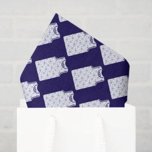 Papel De Seda Blue Snowflake Basketball Jersey
