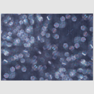 Papel De Seda Blue Sparkle Bokeh Lights