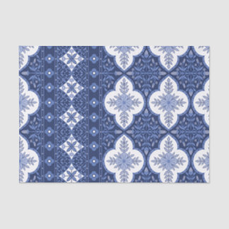 Papel De Seda Blue Tile descodificación de diseño sin fisuras
