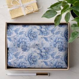 Papel De Seda Blue Toile de Jouy