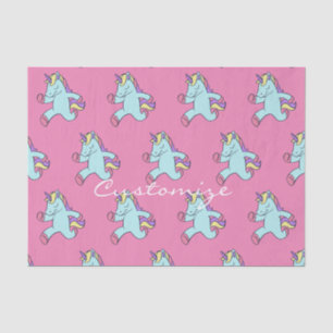 Papel De Seda Blue Unicorn Running Thunder_Cove