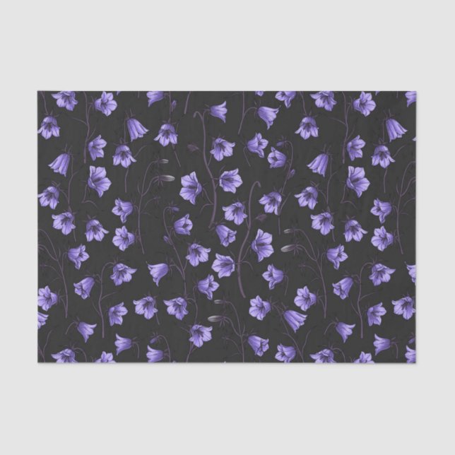 Papel De Seda Bluebells, Harebells, Bellflowers (Anverso)