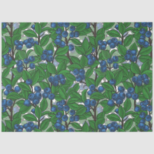 Papel De Seda Blueberry sobre blanco
