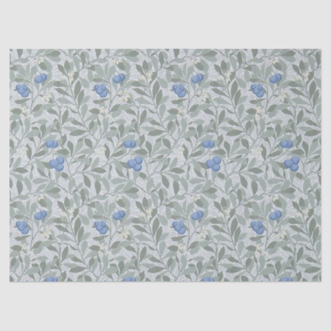 Papel De Seda Blueberry Tree, William Morris (Anverso)