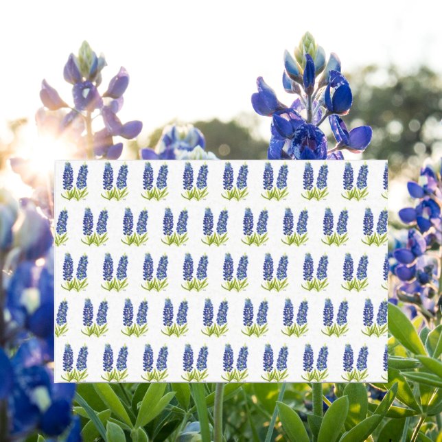 Papel De Seda Bluebonnets Texas Flores silvestres acuarela (Subido por el creador)
