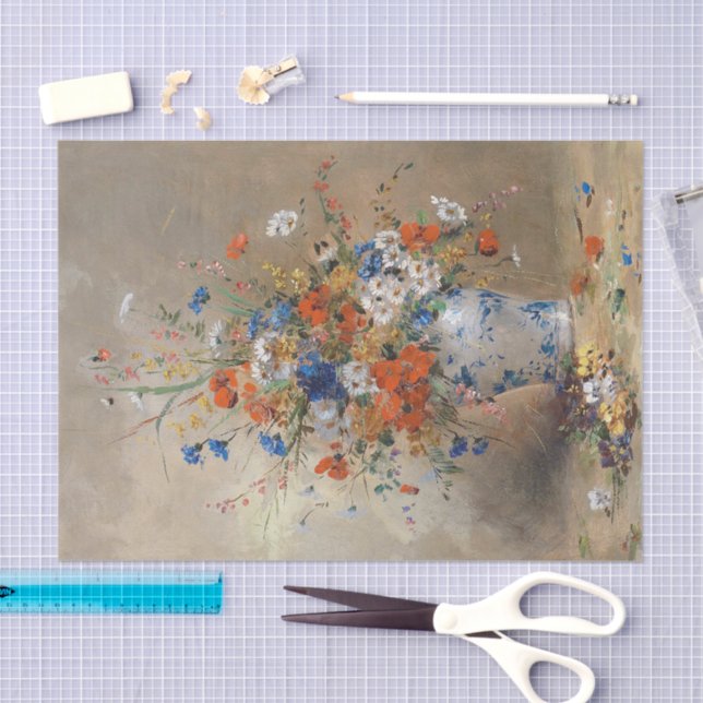 Papel De Seda Blumenstillleben | Eugene Petit (Artesanía)