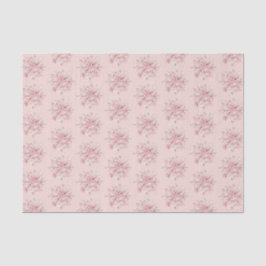 Papel De Seda Blush Pink White Snowflakes Christmas