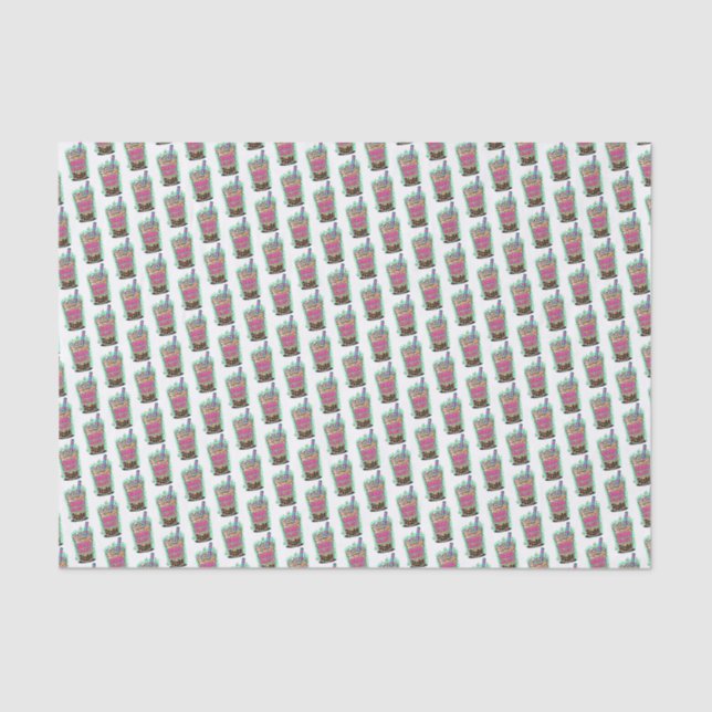 Papel De Seda Boba Blast – Sip or Die! Tissue Paper (Anverso)