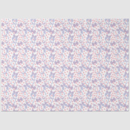 Papel De Seda Bocos azules y puntos rosados