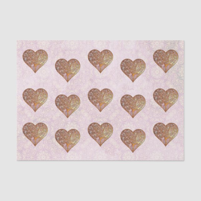 Papel De Seda Boda Bohemian Valentine Whimsey 3D VALENTINES (Anverso)