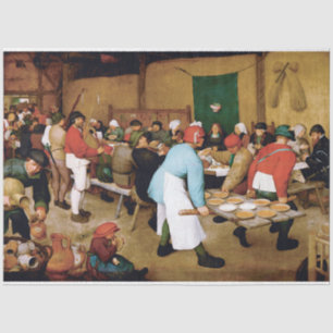 Papel De Seda Boda campesino, Pieter Bruegel