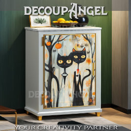 Papel De Seda Boda de gatos negros modernos