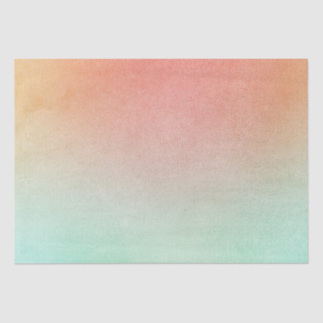 Papel De Seda Boda de menta melocotón naranja (Anverso)