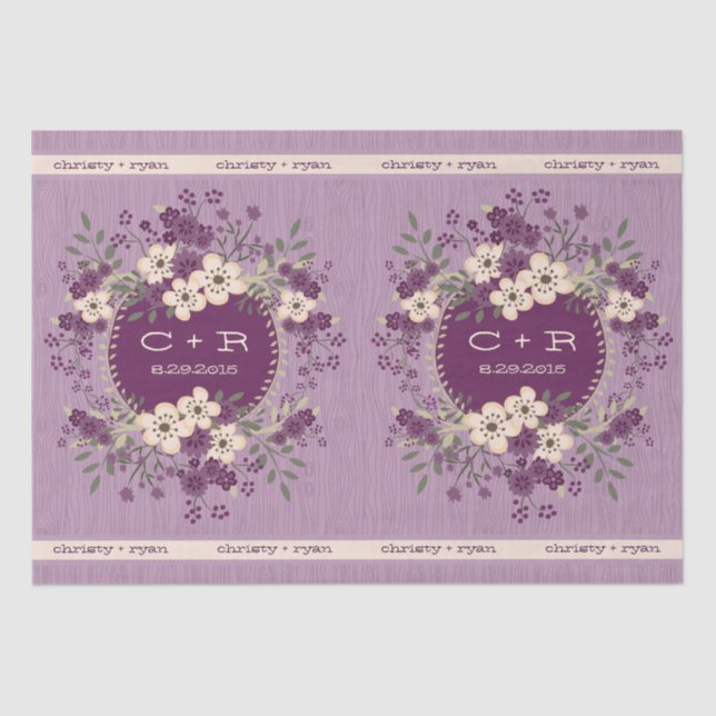 Papel De Seda Boda de Woodland (Anverso)