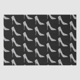 Papel De Seda Boda de zapatos de tacón de alto nivel de diamante