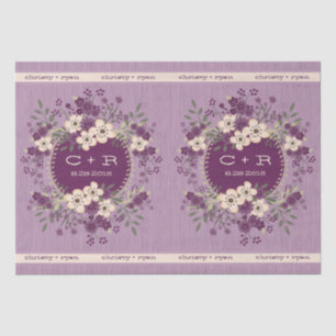 Papel De Seda Boda del arbolado