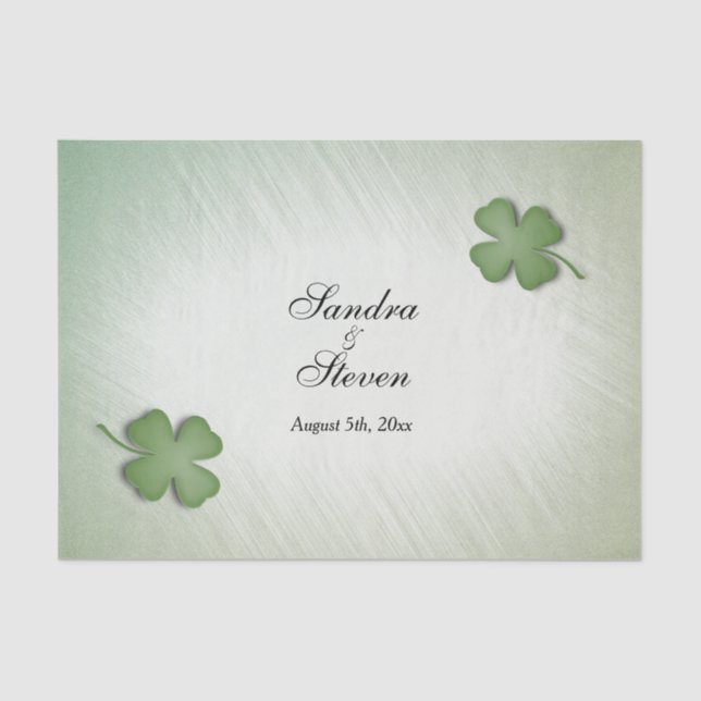 Papel De Seda Boda del sueño irlandés (Anverso)