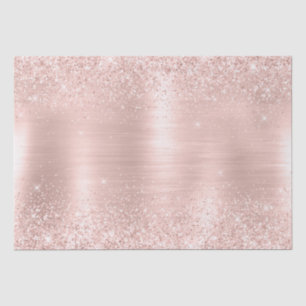 Papel De Seda Boda destellante rosa glam femenino Glamour